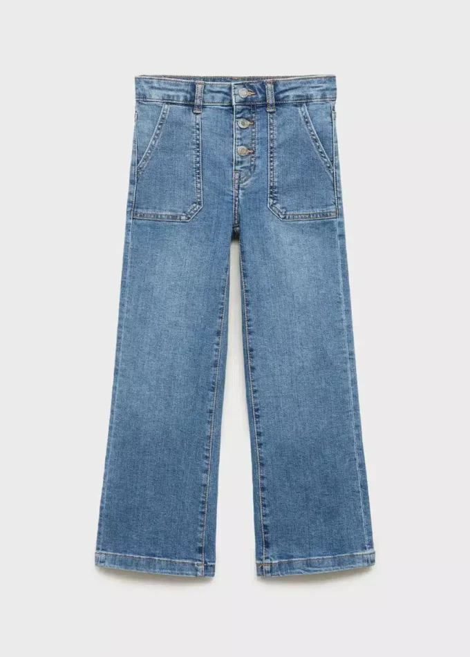 Gerade geschnittene Jeans mit Taschen Gerade geschnittene Jeans mit Taschen
