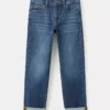 Gerade geschnittene Jeans mit Umschlag Gerade geschnittene Jeans mit Umschlag