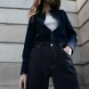 Gerade geschnittene Jeans mit Umschlag Gerade geschnittene Jeans mit Umschlag