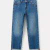 Gerade geschnittene Jeans mit Umschlag Gerade geschnittene Jeans mit Umschlag