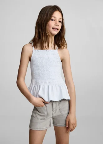 Gerade geschnittene Jeansshorts