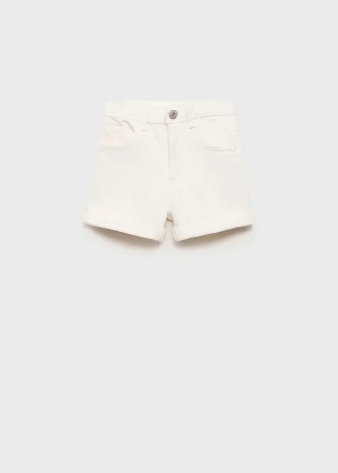 Gerade geschnittene Jeansshorts Gerade geschnittene Jeansshorts