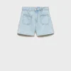 Gerade geschnittene Jeansshorts Gerade geschnittene Jeansshorts