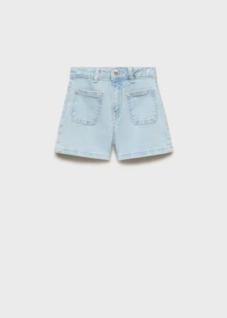 Gerade geschnittene Jeansshorts Gerade geschnittene Jeansshorts