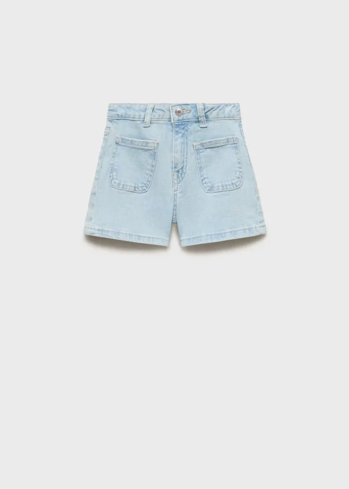 Gerade geschnittene Jeansshorts Gerade geschnittene Jeansshorts