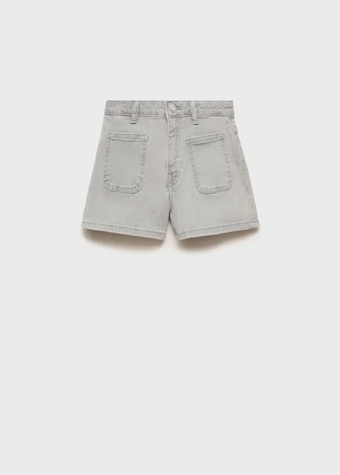 Gerade geschnittene Jeansshorts Gerade geschnittene Jeansshorts
