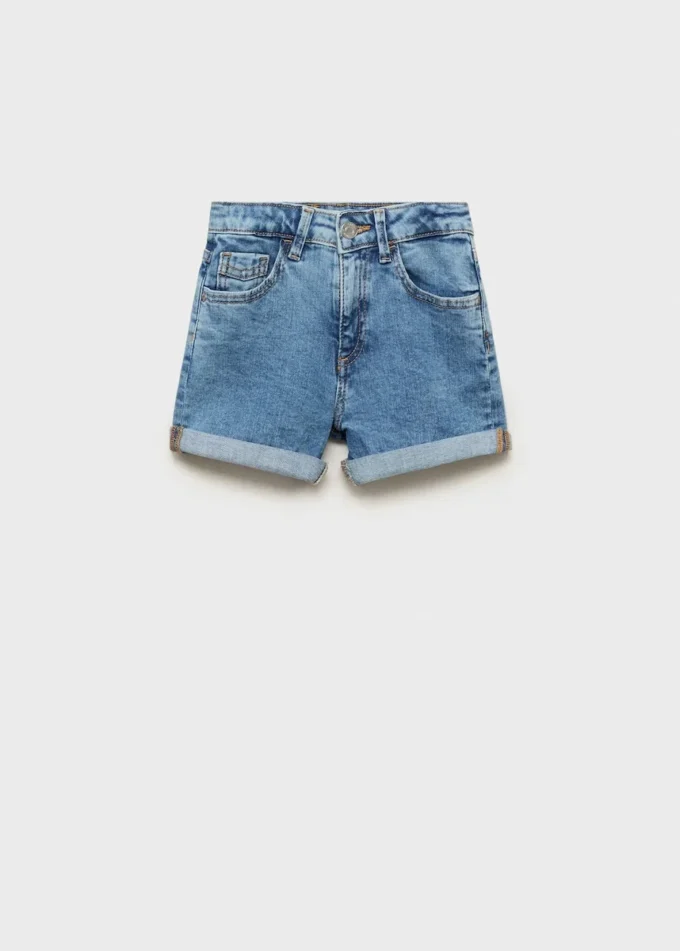 Gerade geschnittene Jeansshorts Gerade geschnittene Jeansshorts