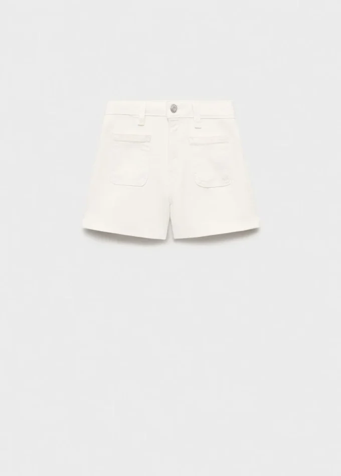 Gerade geschnittene Jeansshorts Gerade geschnittene Jeansshorts