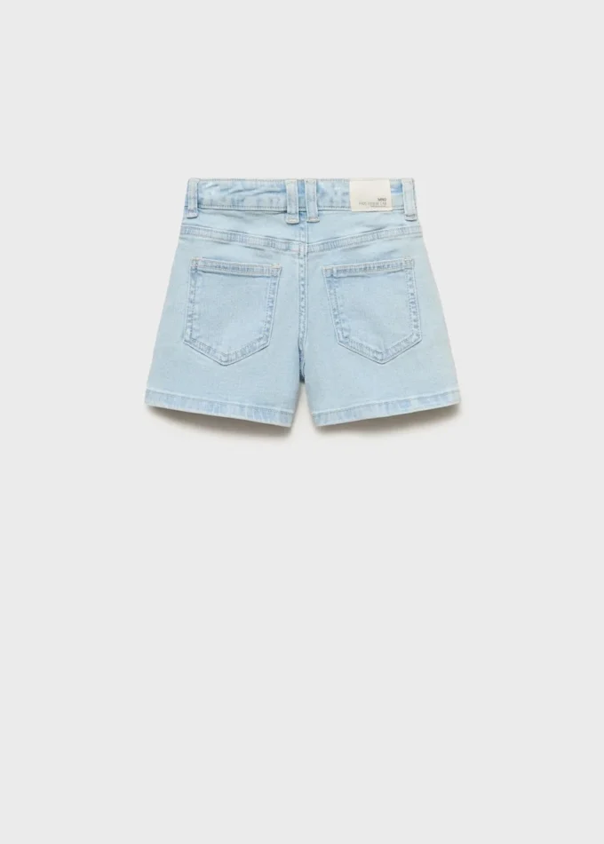 Gerade geschnittene Jeansshorts Gerade geschnittene Jeansshorts
