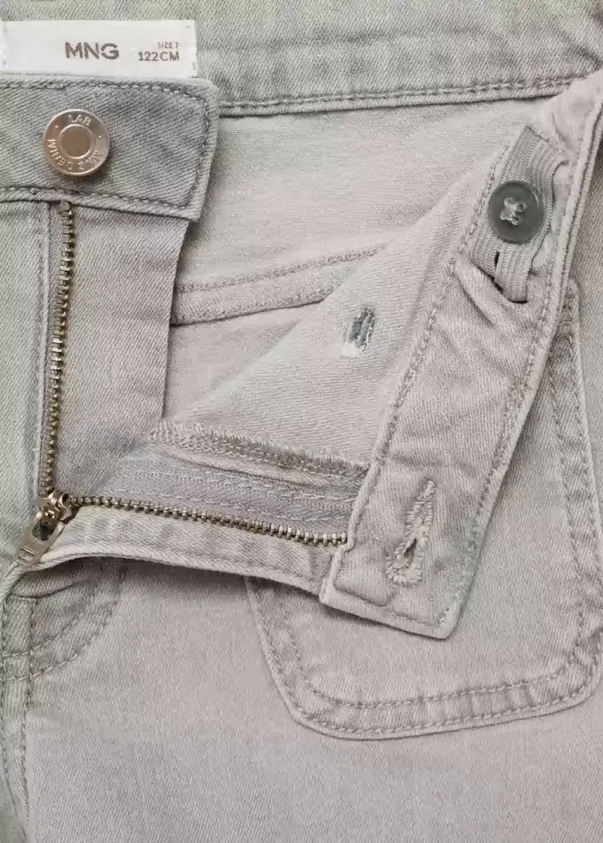 Gerade geschnittene Jeansshorts Gerade geschnittene Jeansshorts