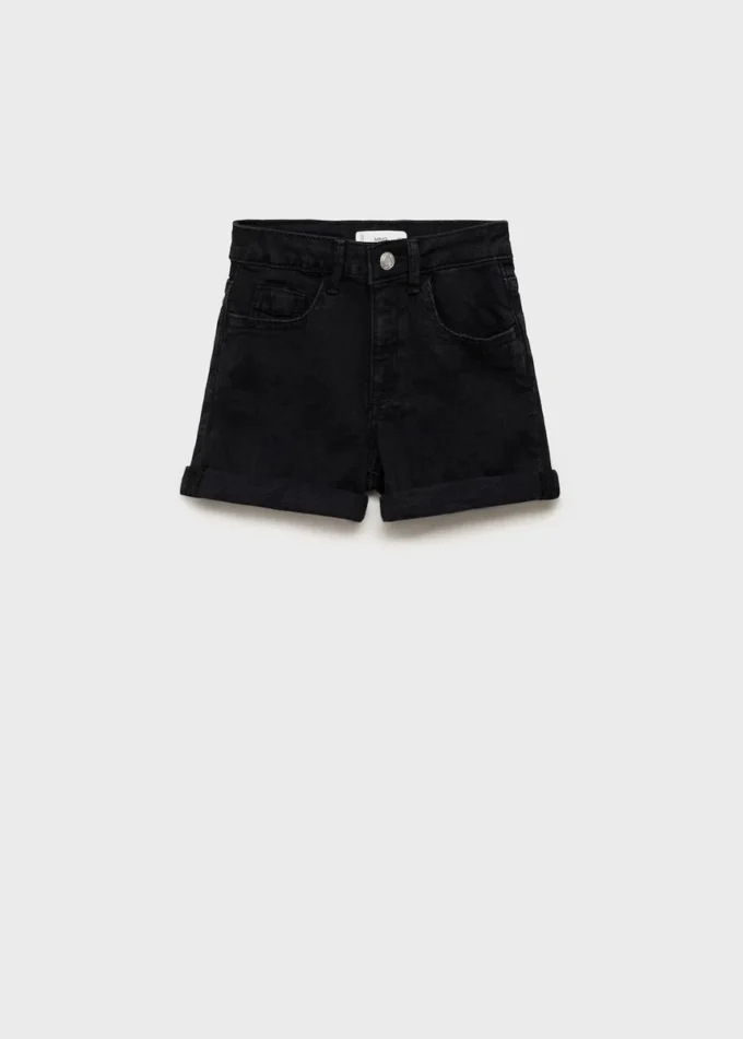 Gerade geschnittene Jeansshorts Gerade geschnittene Jeansshorts