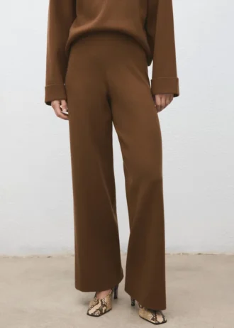 Gerade geschnittene Strickhose