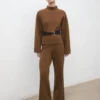 Gerade geschnittene Strickhose Gerade geschnittene Strickhose