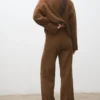 Gerade geschnittene Strickhose Gerade geschnittene Strickhose