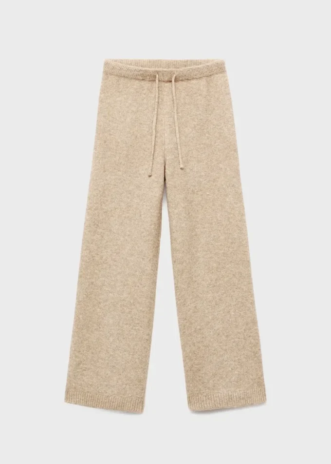 Gerade geschnittene Strickhose Gerade geschnittene Strickhose