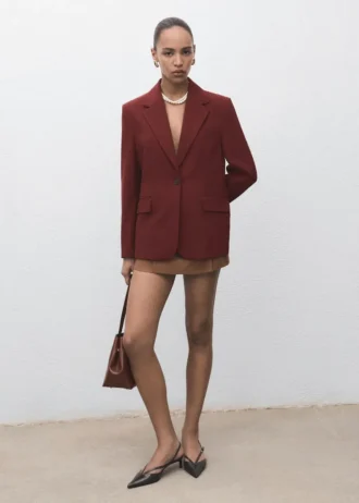 Gerade geschnittener Anzugblazer
