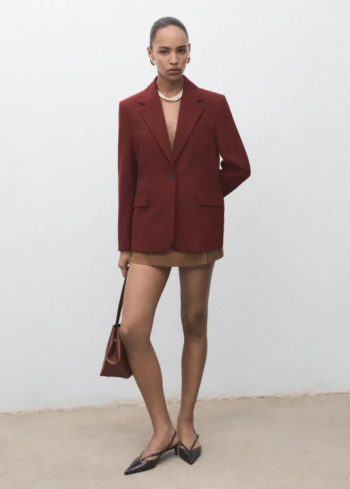 Gerade geschnittener Anzugblazer Gerade geschnittener Anzugblazer