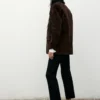 Gerader Blazer aus Wildleder Gerader Blazer aus Wildleder