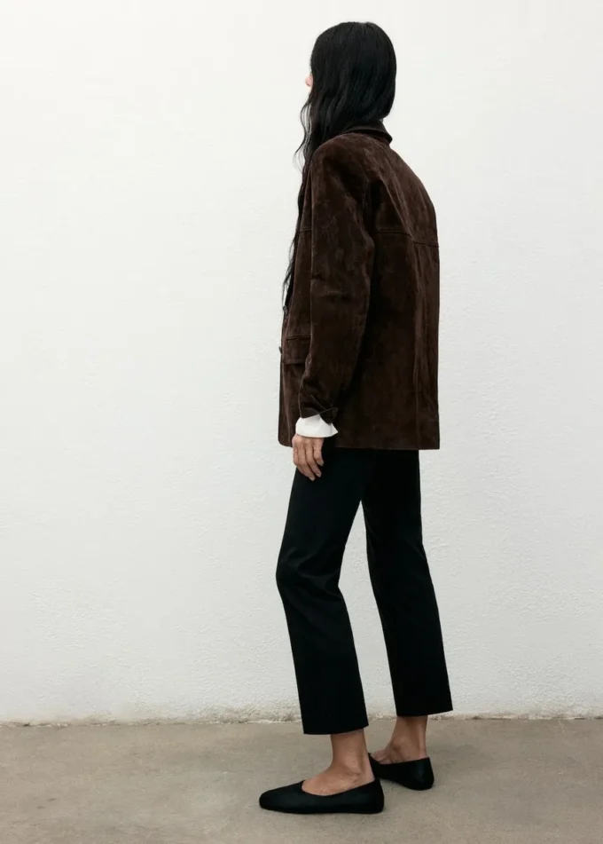 Gerader Blazer aus Wildleder Gerader Blazer aus Wildleder