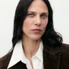 Gerader Blazer aus Wildleder Gerader Blazer aus Wildleder