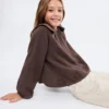 Geraffte, bestickte Bluse Geraffte, bestickte Bluse