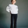 Geraffte, bestickte Bluse Geraffte, bestickte Bluse
