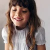 Geraffte gestreifte Bluse Geraffte gestreifte Bluse