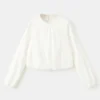 Gerafftes Baumwoll-T-Shirt Gerafftes Baumwoll-T-Shirt