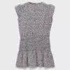 Gerafftes Blumenkleid