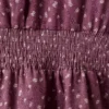 Gerafftes Blumenkleid