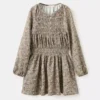 Gerafftes Blumenkleid