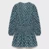 Gerafftes Blumenkleid