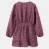 Gerafftes Blumenkleid