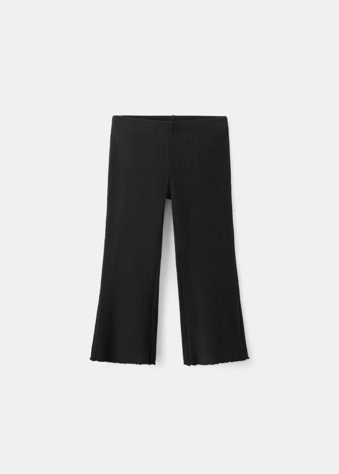 Gerippte, ausgestellte Leggings