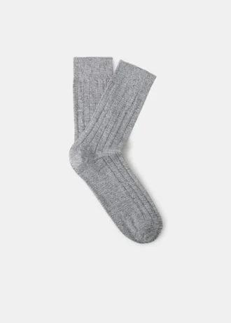 Gerippte Baumwollsocken