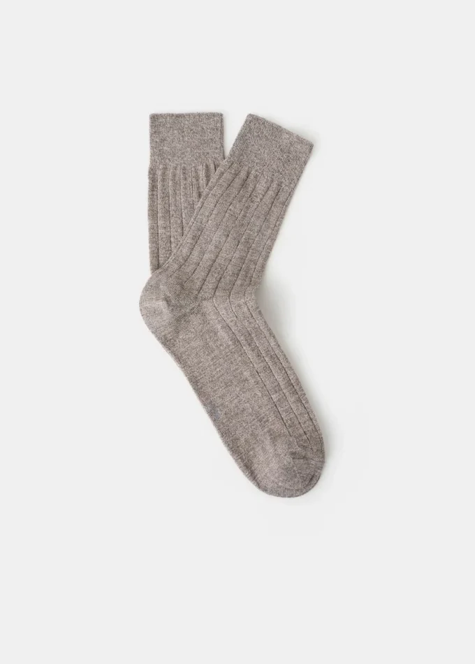 Gerippte Baumwollsocken Gerippte Baumwollsocken