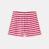 Gerippte gestreifte Shorts