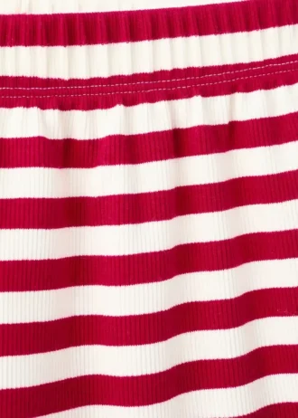 Gerippte gestreifte Shorts