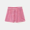 Gerippte gestreifte Shorts