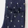 Gerippte Leggings mit Blumenmuster