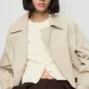 Gerippte Strickjacke Gerippte Strickjacke