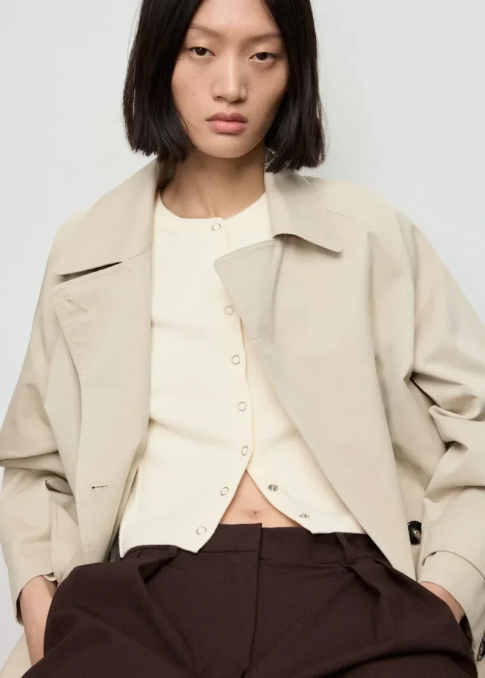 Gerippte Strickjacke Gerippte Strickjacke