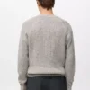 Gerippte Strickjacke aus Wollmischung