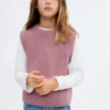 Gerippte Strickweste Gerippte Strickweste