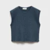 Gerippte Strickweste Gerippte Strickweste