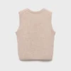Gerippte Strickweste Gerippte Strickweste