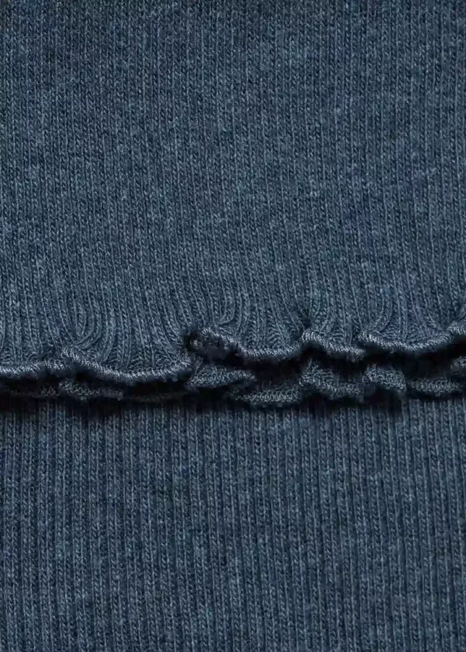 Gerippte Strickweste Gerippte Strickweste