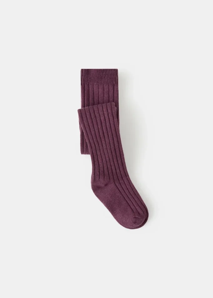 Gerippte Strumpfhose
