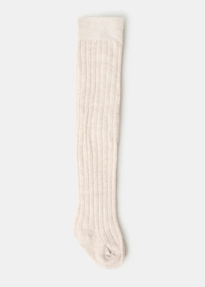 Gerippte Strumpfhose