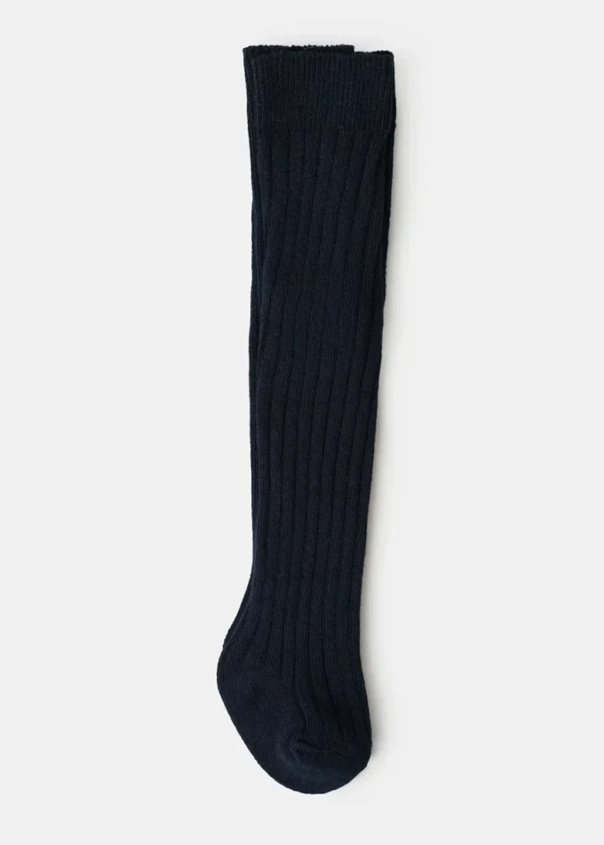 Gerippte Strumpfhose